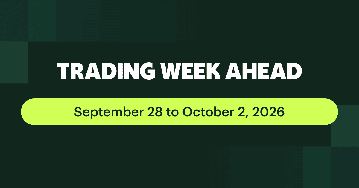 Trading Week Ahead September 28–October 2 2026
