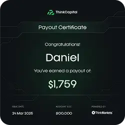 Payout certificate